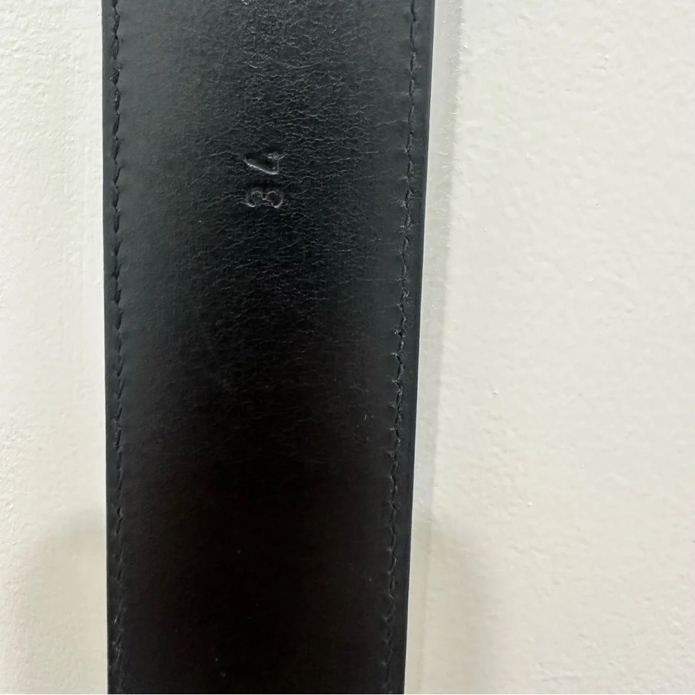 Authentic Salvatore Ferragamo black leather belt, size 34. - Picture 3 of 6